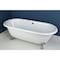 Aqua Eden Clawfoot Bathtubs, 60 L, 30.5 W, White/Polished Chrome, Cast Iron VCTND603017NB1 - alternate 5